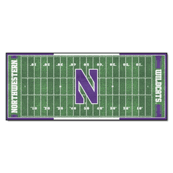 Northwestern Wildcats Field Runner Mat - 30in. x 72in.