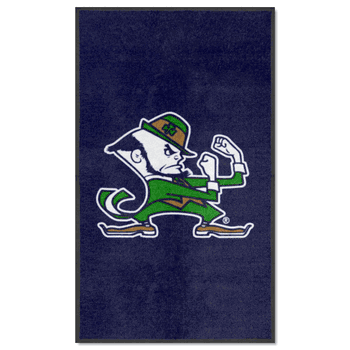 Notre Dame 3X5 High-Traffic Mat with Durable Rubber Backing - Portrait Orientation