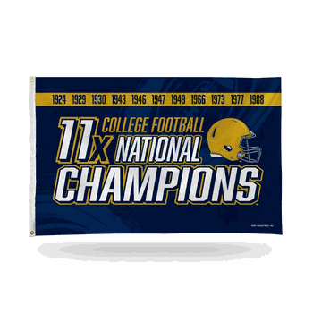 Notre Dame Fighting Irish 11 Time College Football Champs Banner Flag