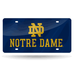 Notre Dame Fighting Irish  12" x 6" Laser Cut Tag For Car/Truck/SUV