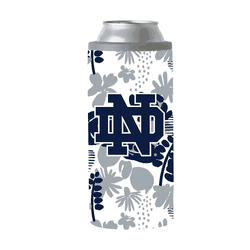 Notre Dame Fighting Irish 12oz Floral Slim Can Coolie