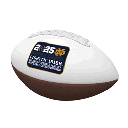 Notre Dame Fighting Irish 2025 Championship Bound Full Size Autograph Football