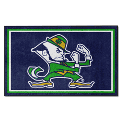 Notre Dame Fighting Irish 4ft. x 6ft. Plush Area Rug, Leprechaun
