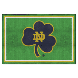 Notre Dame Fighting Irish 5ft. x 8 ft. Plush Area Rug, Clover Logo