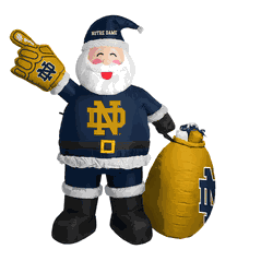 Notre Dame Fighting Irish 7 FT Inflatable Santa 