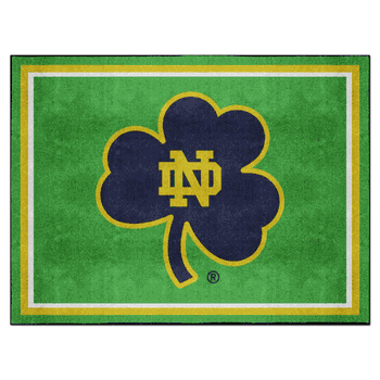 Notre Dame Fighting Irish 8ft. x 10 ft. Plush Area Rug, Clover Logo
