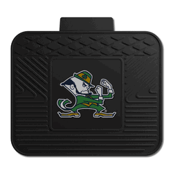 Notre Dame Fighting Irish Back Seat Car Utility Mat - 14in. x 17in., Leprechaun