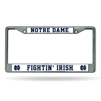 Notre Dame Fighting Irish Chrome Frame