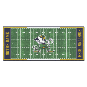 Notre Dame Fighting Irish Field Runner Mat - 30in. x 72in., Leprechaun