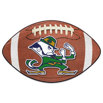 Notre Dame Fighting Irish Football Rug - 20.5in. x 32.5in., Leprechaun