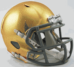 Notre Dame Fighting Irish NCAA Mini Speed Football Helmet HydroSkin