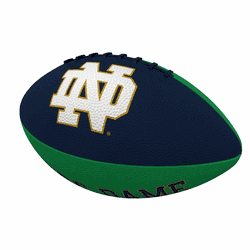 Notre Dame Fighting Irish Pinwheel Logo Junior Size Rubber Football