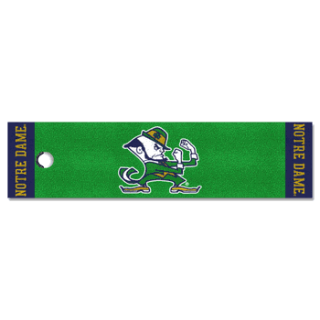 Notre Dame Fighting Irish Putting Green Mat - 1.5ft. x 6ft., Leprechaun