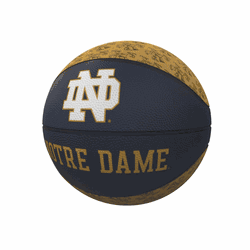 Notre Dame Fighting Irish Repeating Logo Mini-Size Rubber Basketball