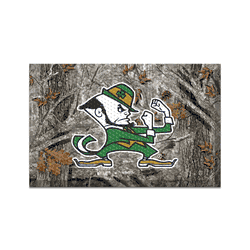 Notre Dame Fighting Irish Rubber Scraper Door Mat - Leprechaun Alternate Logo, Camo