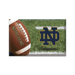 Notre Dame Fighting Irish Rubber Scraper Door Mat - ND Primary Logo