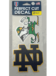 Notre Dame Fighting Irish Set of 2 Die Cut Decals