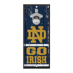 Notre Dame Fighting Irish Sign Wood 5x11 Bottle Opener