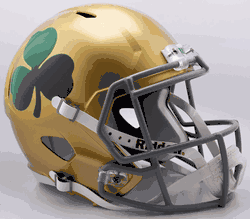 Notre Dame Fighting Irish Speed Replica Full Size Football Helmet Shamrock