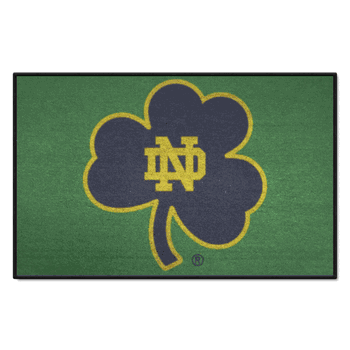 Notre Dame Fighting Irish Starter Mat Accent Rug, Clover Logo - 19in. x 30in.