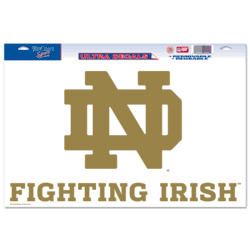 Notre Dame Fighting Irish Ultra Decal 11in x 17in ND Logo