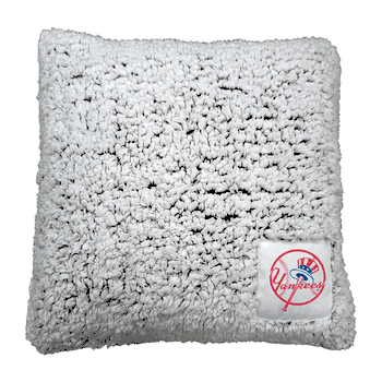 NY Yankees Frosty Throw Pillow