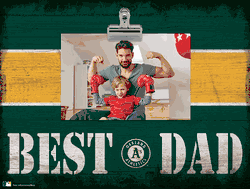 Oakland Athletics 10" x 8" Best Dad with Stripe Clip Frame