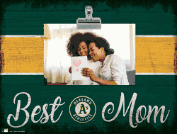 Oakland Athletics 10" x 8" Best Mom with Stripe Clip Frame
