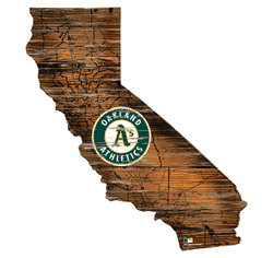 Oakland Athletics 12" Mini Roadmap State Sign