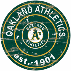 Oakland Athletics 24" Established Date Round Sign