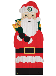 Oakland Athletics 31" Santa Leaner