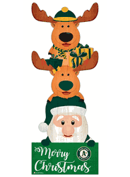 Oakland Athletics 31" Santa Stack Leaner