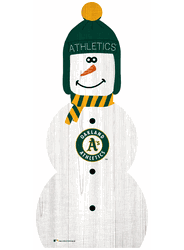 Oakland Athletics 31" Snowman Leaner