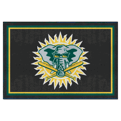 Oakland Athletics 5ft. x 8 ft. Plush Area Rug - Retro Collection