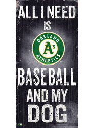Oakland Athletics Baseball and My Dog Sign