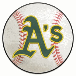 Oakland Athletics Baseball Rug - 27in. Diameter