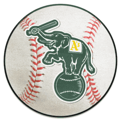 Oakland Athletics Baseball Rug - 27in. Diameter
