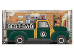Oakland Athletics Best Dad Truck 6x12 Sign