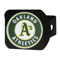 Oakland Athletics Black Metal Hitch Cover - 3D Color Emblem