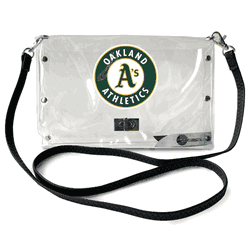 Oakland Athletics Clear Envelope Purse STRAP