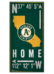 Oakland Athletics Coordinate 6x12 Sign