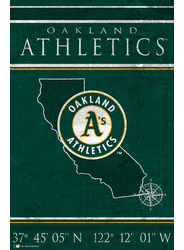 Oakland Athletics Coordinates 17x26