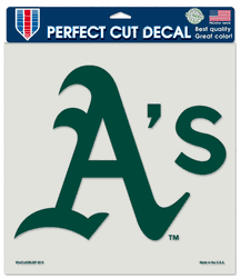 Oakland Athletics Decal 8x8 Die Cut Color