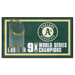 Oakland Athletics Dynasty 3ft. x 5ft. Plush Area Rug