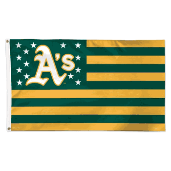 Oakland Athletics Flag 3x5 Deluxe Style Stars and Stripes Design