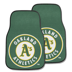 Oakland Athletics Front Carpet Car Mat Set - 2 Pieces