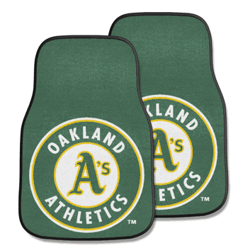 Oakland Athletics Front Carpet Car Mat Set - 2 Pieces