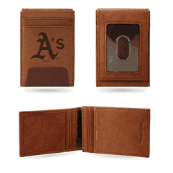 Oakland Athletics Genuine Leather Front Pocket Wallet