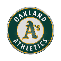Oakland Athletics Heavy Duty Aluminum Embossed Color Emblem