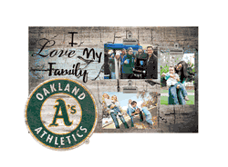 Oakland Athletics I Love my Family Clip Frame